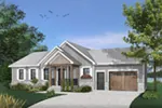 Ranch House Plan Front Photo 01 - Gareth Craftsman Ranch Home 032D-0823 - Search House Plans and More