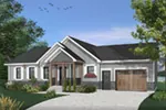 Ranch House Plan Front Photo 02 - Gareth Craftsman Ranch Home 032D-0823 - Search House Plans and More