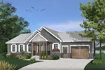 Ranch House Plan Front Photo 04 - Gareth Craftsman Ranch Home 032D-0823 - Search House Plans and More