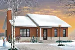 Ranch House Plan Front Photo 01 - Kimber Contemporary Ranch Home 032D-0830 - Search House Plans and More