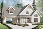 Ranch House Plan Front of Home - 032D-1082 - Shop House Plans and More