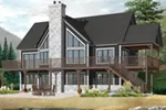 Traditional House Plan Front of Home - 032D-1084 - Shop House Plans and More