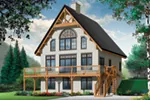 Mountain House Plan Front of Home - 032D-1085 - Shop House Plans and More