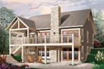 Rustic House Plan Rear Photo 01 - 032D-1086 - Shop House Plans and More