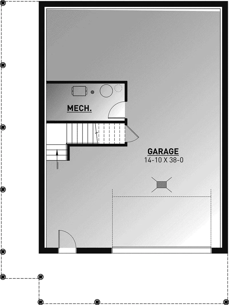 Craftsman House Plan Basement Floor - 032D-1106 - Shop House Plans and More