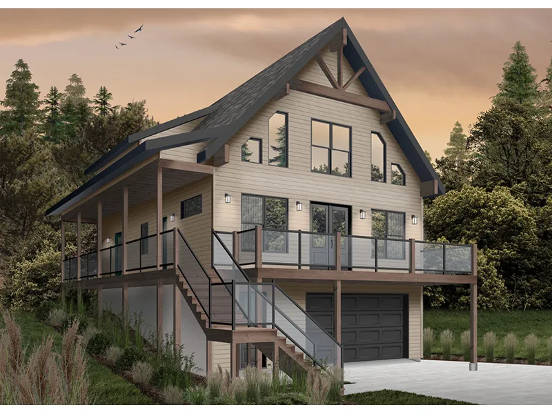 Craftsman House Plan Front Photo 03 - 032D-1106 - Shop House Plans and More