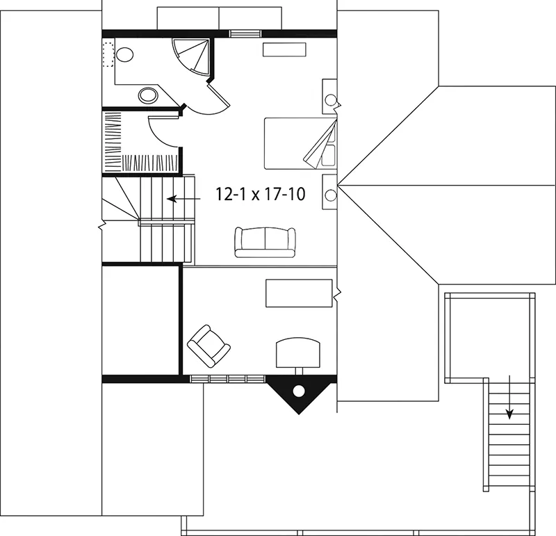 Vacation House Plan Third Floor - 032D-1119 - Shop House Plans and More