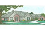 Traditional House Plan Front of House 036D-0202