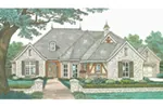 European House Plan Front of House 036D-0208