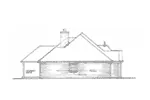Country French House Plan Left Elevation - Ewell European Ranch Home 036D-0209 - Search House Plans and More