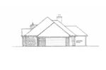 Country French House Plan Right Elevation - Ewell European Ranch Home 036D-0209 - Search House Plans and More