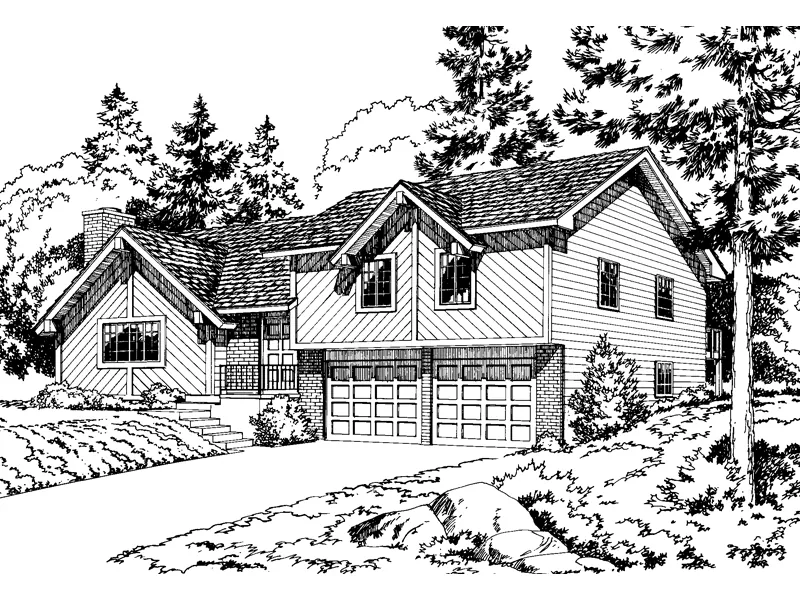 Traditional Contemporary Home With Angled Siding