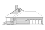 Cape Cod & New England House Plan Right Elevation - Livingston Country Acadian Home 040D-0014 - Shop House Plans and More