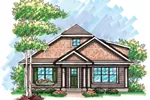 Traditional House Plan Front of Home - Glen Way Ranch Home 051D-0610 - Search House Plans and More