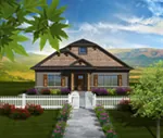 Arts & Crafts House Plan Front of Home - Eileen Hill Craftsman Home 051D-0740 - Search House Plans and More