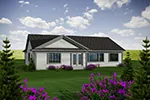 Traditional House Plan Rear Photo 01 - Colton Ridge Ranch Home 051D-0741 - Search House Plans and More