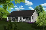 Craftsman House Plan Rear Photo 01 - Torrell Craftsman Home 051D-0757 - Shop House Plans and More