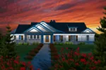 Country House Plan Front of Home - Baywood Shingle Ranch Home 051D-0764 - Search House Plans and More