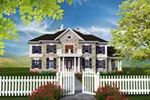 Plantation House Plan Front of House 051D-0770