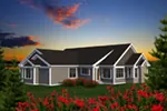 Rustic House Plan Rear Photo 01 - Evans Rustic Craftsman Home 051D-0794 - Search House Plans and More
