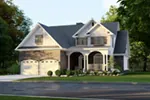 Rustic House Plan Front Photo 04 - Charlevoix Creek Country Home 055D-0215 - Search House Plans and More