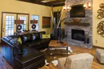 Rustic House Plan Great Room Photo 03 - Charlevoix Creek Country Home 055D-0215 - Search House Plans and More