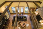 Rustic House Plan Great Room Photo 04 - Charlevoix Creek Country Home 055D-0215 - Search House Plans and More