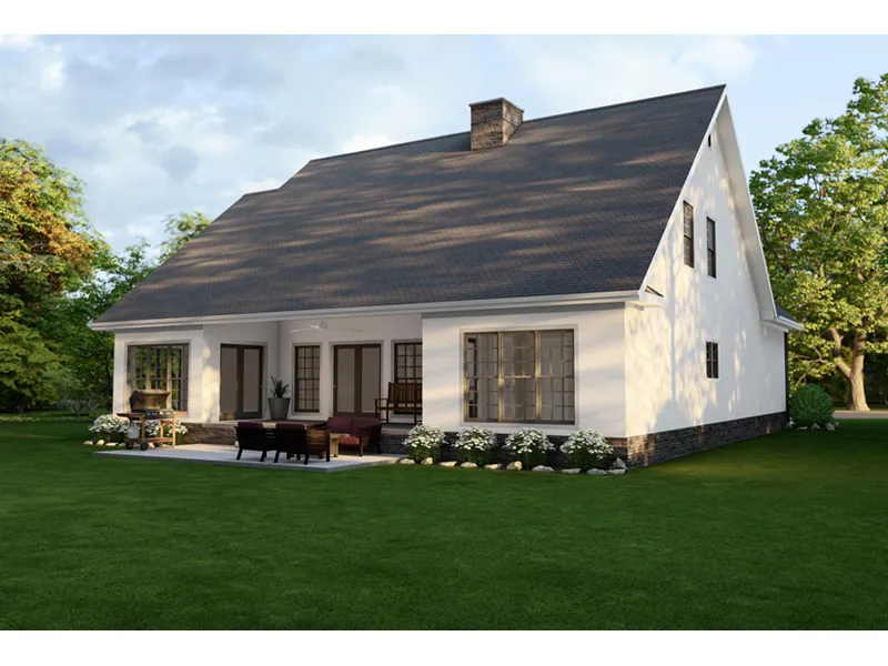 Rustic House Plan Rear Photo 03 - Charlevoix Creek Country Home 055D-0215 - Search House Plans and More