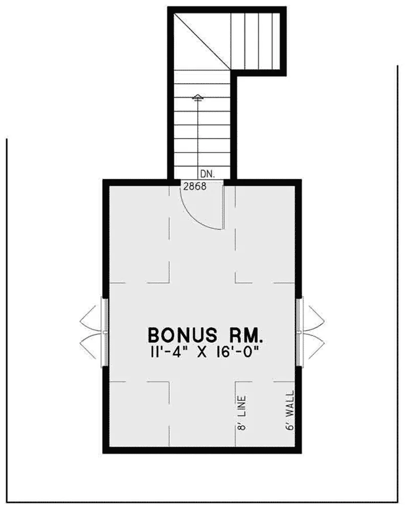 Craftsman House Plan Second Floor - Keystone Lane Rustic Home 055D-0935 - Search House Plans and More