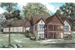 Rustic House Plan Rear Photo 01 - Dellwood Drive European Home 055D-0937 - Search House Plans and More