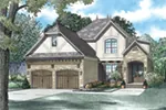 English Cottage House Plan Front of Home - Lindenwood Cove Tudor Home 055D-0938 - Shop House Plans and More
