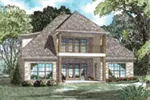 English Cottage House Plan Rear Photo 01 - Lindenwood Cove Tudor Home 055D-0938 - Shop House Plans and More