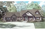 Waterfront House Plan Front Image - Blueridge Overlook Rustic Home 055D-0940 - Search House Plans and More