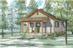 Ranch House Plan Front Image - Ridge View Rustic Cabin 055D-0941 - Shop House Plans and More