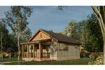 Ranch House Plan Front Photo 02 - Ridge View Rustic Cabin 055D-0941 - Shop House Plans and More
