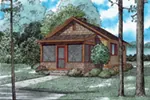 Rustic House Plan Front of Home - Ridge Summit Rustic Cabin 055D-0942 - Shop House Plans and More