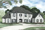 Traditional House Plan Front Image - Carminda Luxury European Home 055D-0957 - Search House Plans and More