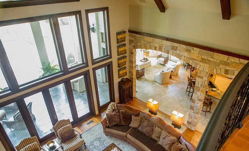 Traditional House Plan Great Room Photo 05 - Carminda Luxury European Home 055D-0957 - Search House Plans and More