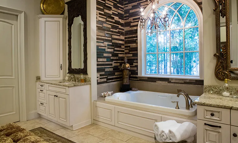 Traditional House Plan Master Bathroom Photo 03 - Carminda Luxury European Home 055D-0957 - Search House Plans and More
