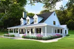 Lake House Plan Front of House 055D-0976