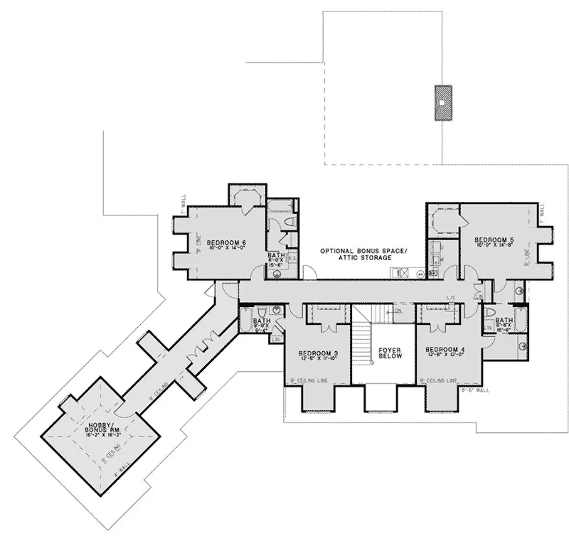 European House Plan Second Floor - Glengarrie Luxury Home 055D-0983 - Search House Plans and More