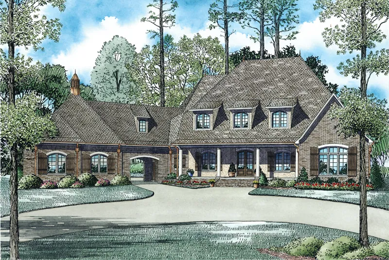 European House Plan Front Image - Glengarrie Luxury Home 055D-0983 - Search House Plans and More
