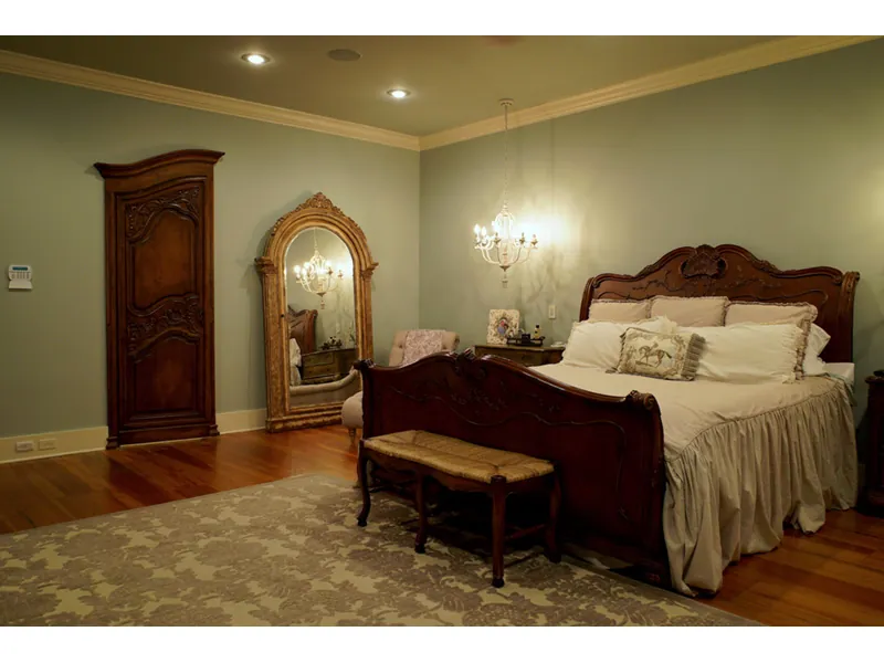 European House Plan Master Bedroom Photo 03 - Glengarrie Luxury Home 055D-0983 - Search House Plans and More