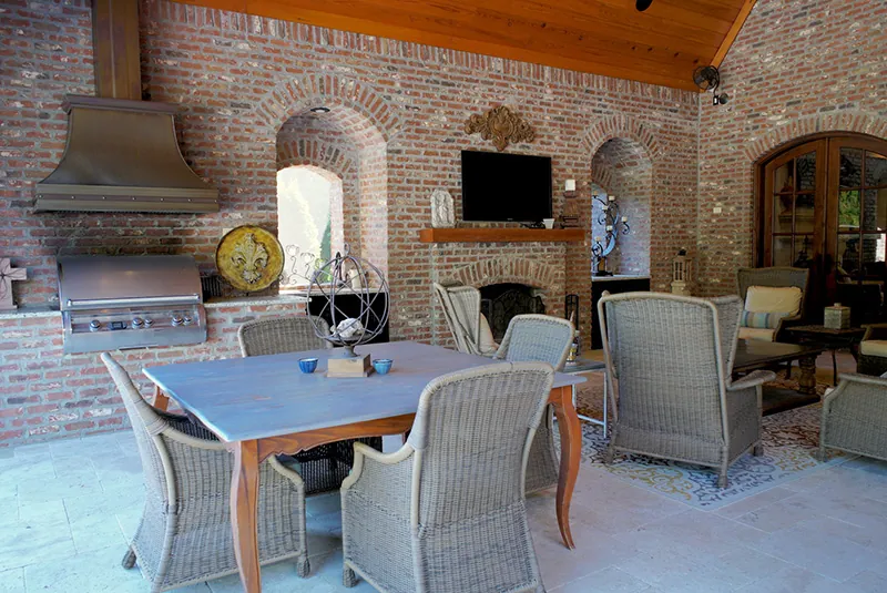 European House Plan Outdoor Living Photo 01 - Glengarrie Luxury Home 055D-0983 - Search House Plans and More