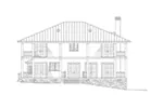 Lowcountry House Plan Rear Elevation - 055D-1079 - Shop House Plans and More
