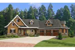 Arts & Crafts House Plan Front of Home - 056D-0118 - Shop House Plans and More