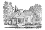 Cabin & Cottage House Plan Front Image of House - Mill River Cottage Home 058D-0195 - Shop House Plans and More