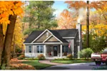 Cabin & Cottage House Plan Front of Home - Mill River Cottage Home 058D-0195 - Shop House Plans and More