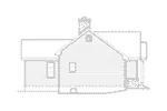 Cabin & Cottage House Plan Left Elevation - Mill River Cottage Home 058D-0195 - Shop House Plans and More