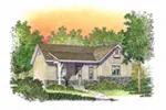 Rustic House Plan Front Image - Sawyer Hill Cottage Home 058D-0196 - Shop House Plans and More